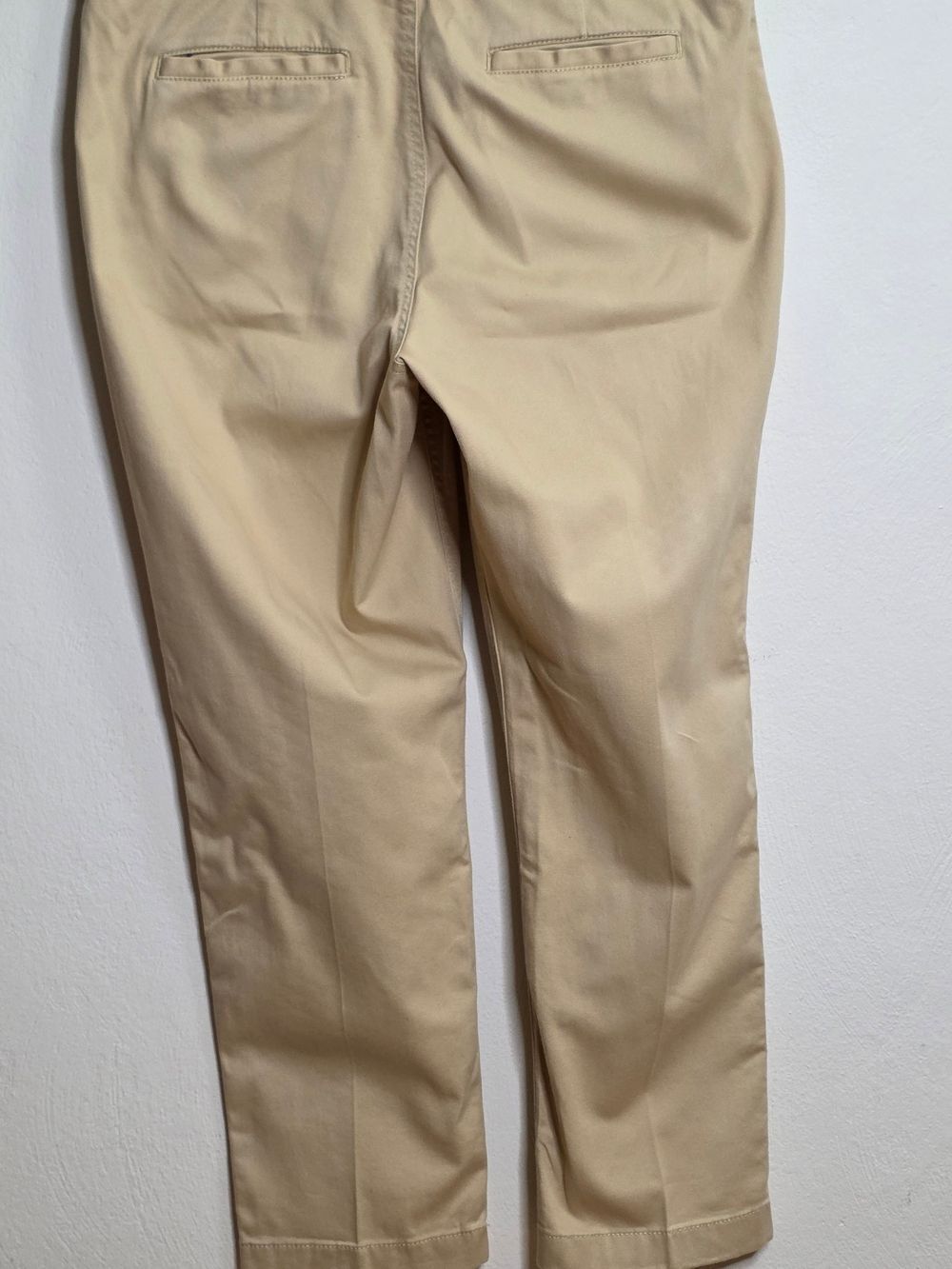 L.L.Bean Khaki Pants with Blue Pocket Trim